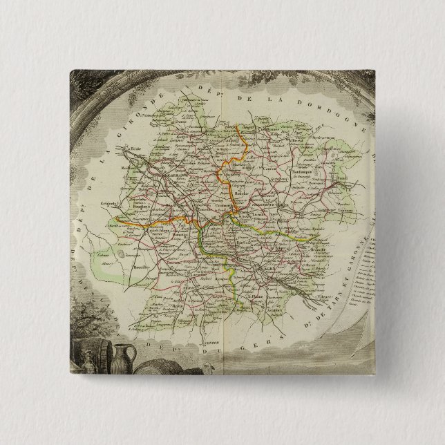 Los und Garonne Button (Vorderseite)