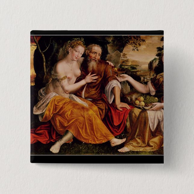 Los und seine Töchter, c.1565 Button (Vorderseite)