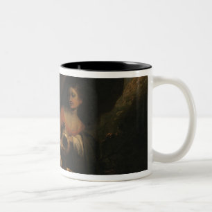 Los und seine Töchter (Öl auf Leinwand) 3 Zweifarbige Tasse