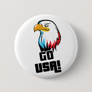 Los USA, amerikanischer Adler! Button