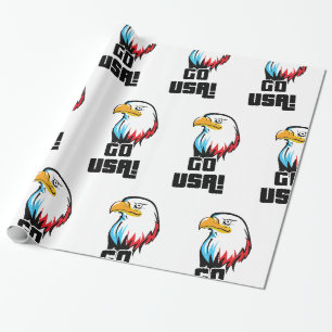 Los USA, amerikanischer Adler! Geschenkpapier