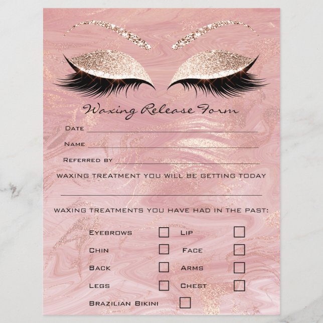 Löschen der Depilations-Haftung Freistellungsformu Flyer (Vorne)