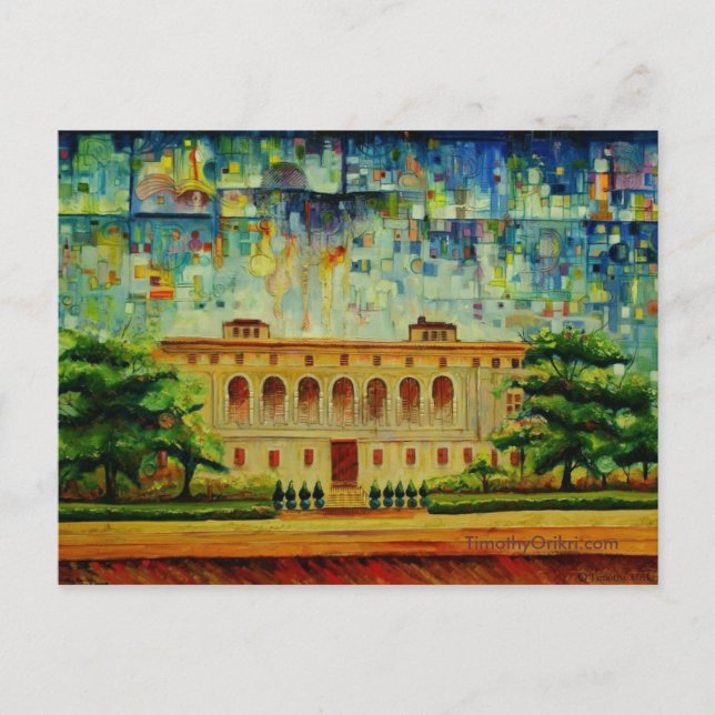 Löschen der öffentlichen Bibliothek - Postkarte (Vorderseite)