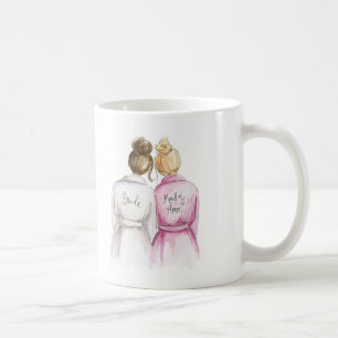 Löschen Sie hintere Tassen-brünette Braut-blondes Kaffeetasse