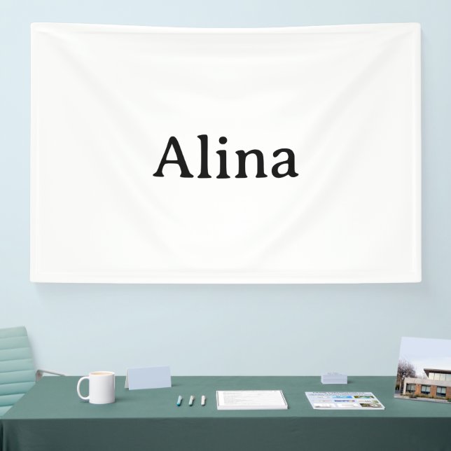 Löschen Sie Text und fügen Sie eigenes Design 4' x Banner (Messe)