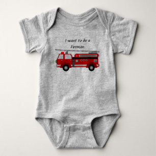 Löschfahrzeug - Baby-Spielanzug Baby Strampler