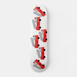 Löschfahrzeug beleuchtet skateboard