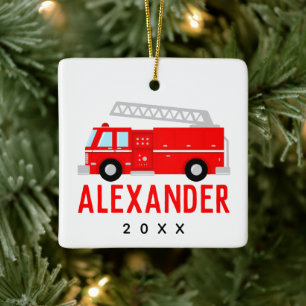 Löschfahrzeug-Name Keramikornament