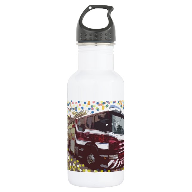 Löschfahrzeug Trinkflasche (Vorderseite)