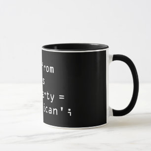 LÖSCHUNG Republikaner vom Kongress- SQL-Tasse Tasse