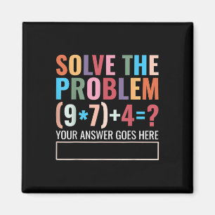 Löse das Problem 67 Six Seven Lustiger Mathematikl Magnet