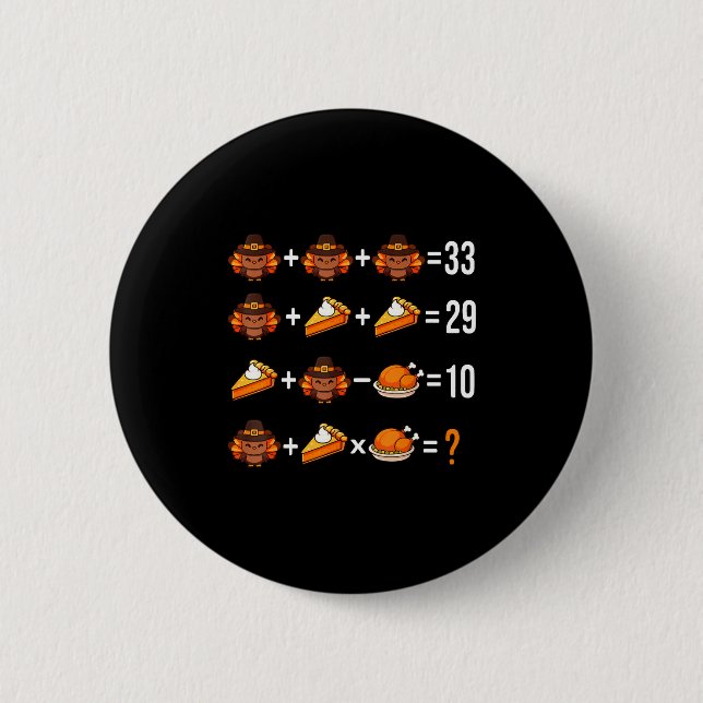 Löse das Problem Lustig 67 Meme Brainrot Mathe-Leh Button (Vorderseite)