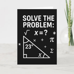 Löse das Problem Lustiger Mathe 67 Meme Lehrer Sch Karte