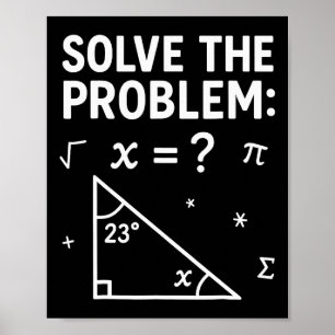 Löse das Problem Rechne die Mathematik 67 Meme Lus Poster