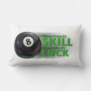 Lose Fertigkeit Gewinnen Luck 8 Ball Lendenkissen
