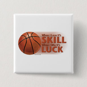 Lose Fertigkeit Win Luck Basketball Button