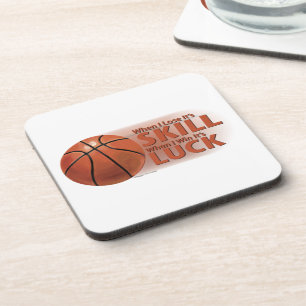 Lose Fertigkeit Win Luck Basketball Untersetzer