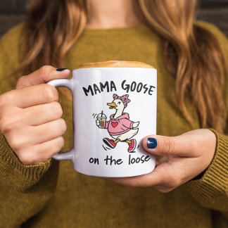 Lose Gans Mama Lustige Mutter Gans Cartoon  Kaffeetasse
