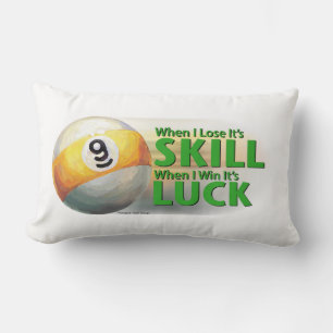 Lose Geschicklichkeit gewinnen 9 Ball Lendenkissen