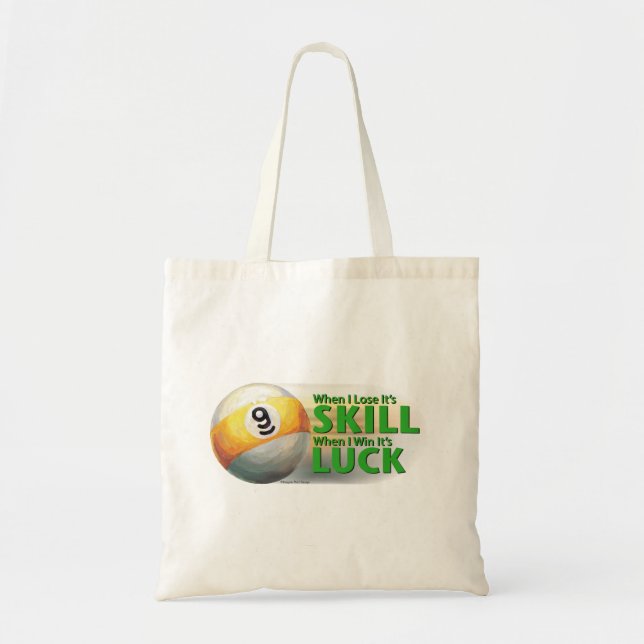 Lose Geschicklichkeit gewinnen 9 Ball Tragetasche (Vorne)