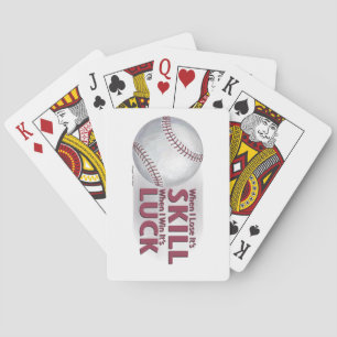 Lose Geschicklichkeit gewinnen Baseball Spielkarten