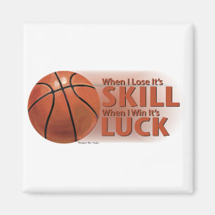 Lose Geschicklichkeit gewinnen Basketball Magnet