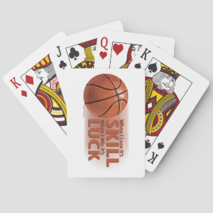 Lose Geschicklichkeit gewinnen Basketball Spielkarten