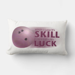 Lose Geschicklichkeit gewinnen Luck Bowling Pink Lendenkissen
