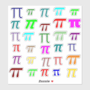 Lose griechische Mathe-Symbole Buchstabe-PUs (π) Aufkleber