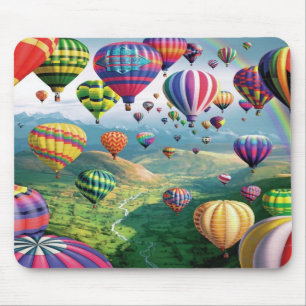 Lose Heißluft steigt Mousepad im Ballon auf