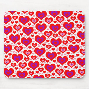 Lose Herzen Mousepad