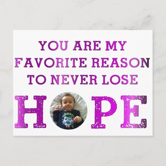 Lose Hope - Audrey Postkarte (Vorderseite)