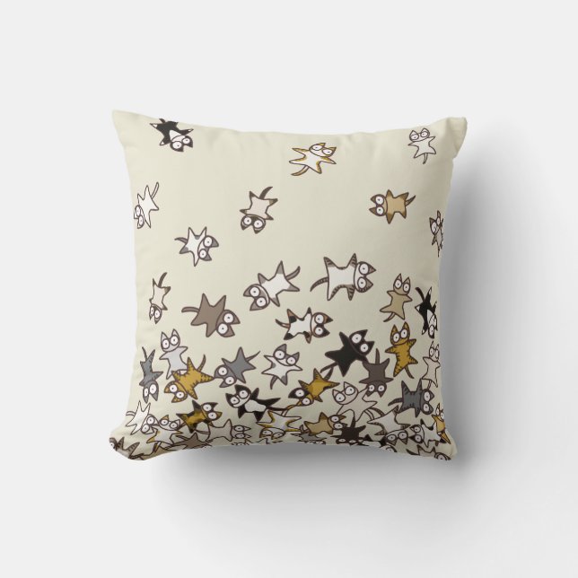 Lose Katzen Kissen (Vorderseite)