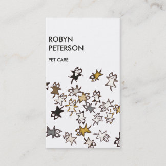 Lose Katzen Visitenkarte