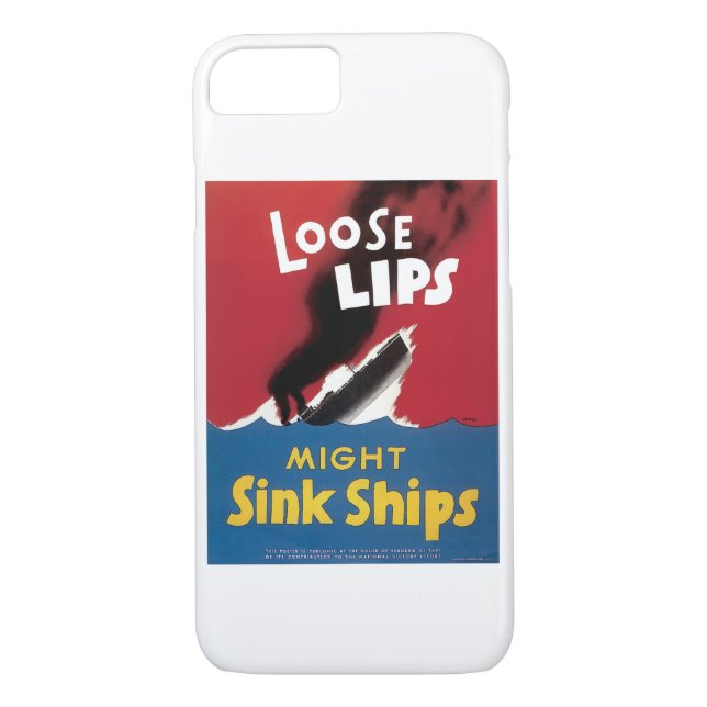 Lose Lips Might Sink Ships Case-Mate iPhone Hülle (Rückseite)
