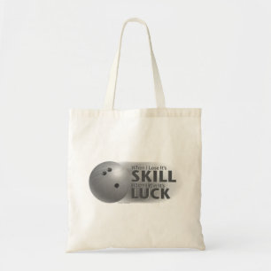 Lose Skill Win Luck Bowling Gray Tragetasche