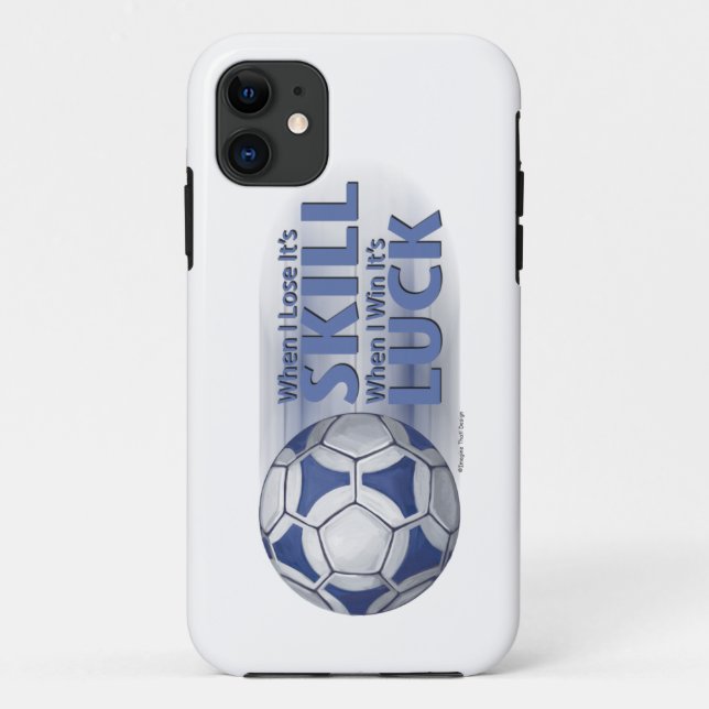 Lose Skill Win Luck Futbal Case-Mate iPhone Hülle (Rückseite)