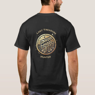 Lose Treasure-Jäger-Logo mit Text auf der Rückseit T-Shirt