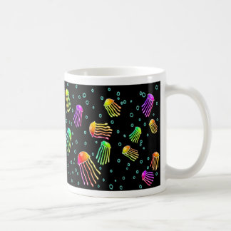 Lose vibrierende Quallen - Neonnacht Kaffeetasse