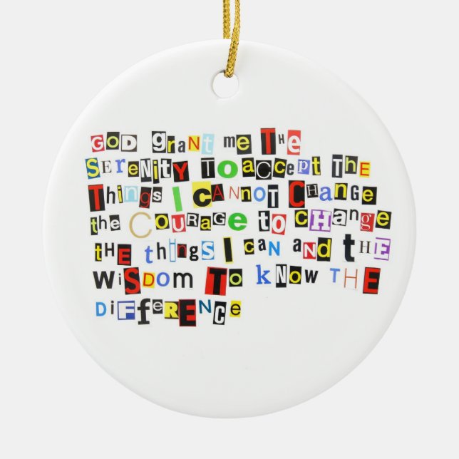 Lösegeld-Anmerkungs-Ruhe-Gebet Keramikornament (Vorne)