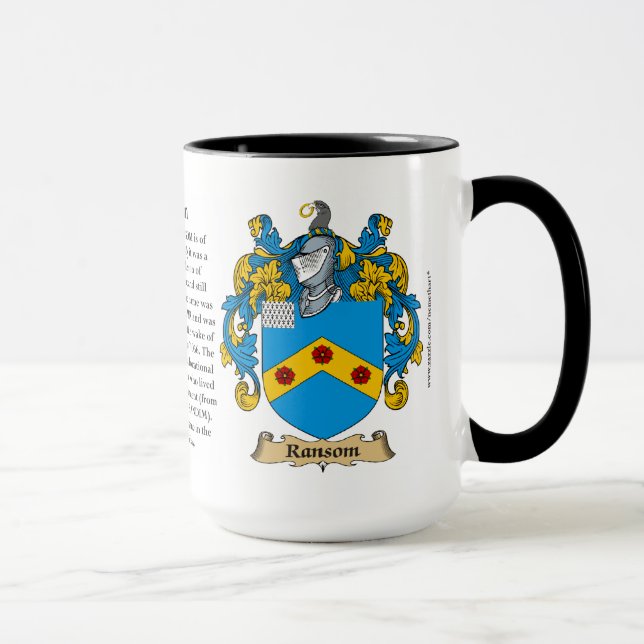 Lösegeld-Familien-Wappen Tasse (Rechts)
