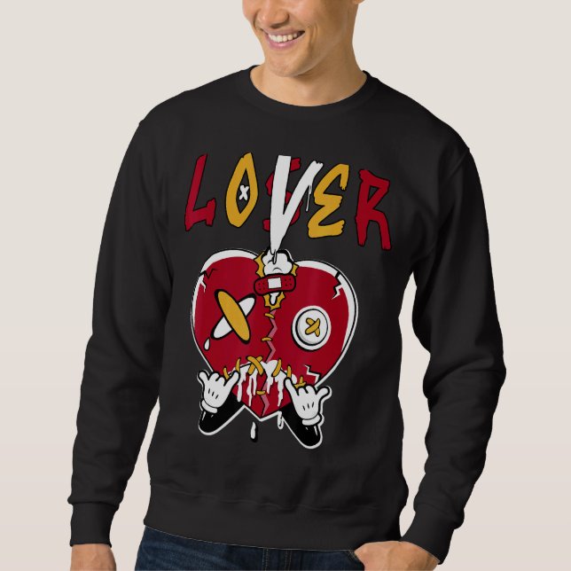 Loser  Heart Dripping Mid Picnic 1s Matching Sweatshirt (Vorderseite)