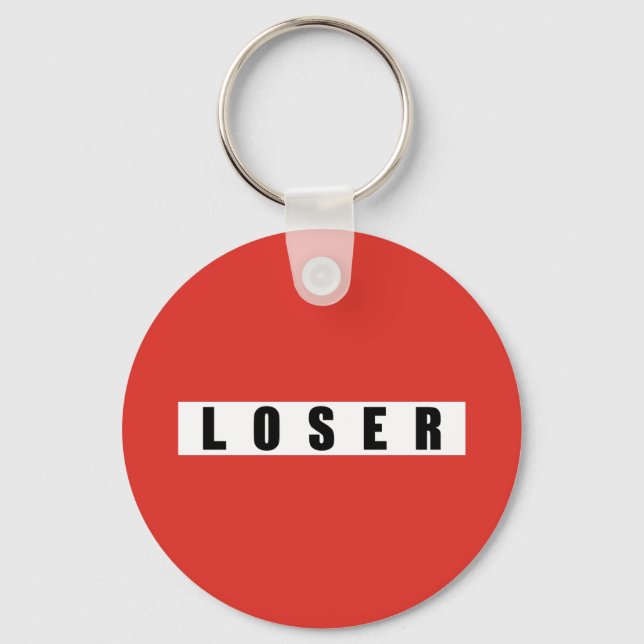 LOSER Verbotszeichen Schlüsselanhänger (Vorderseite)