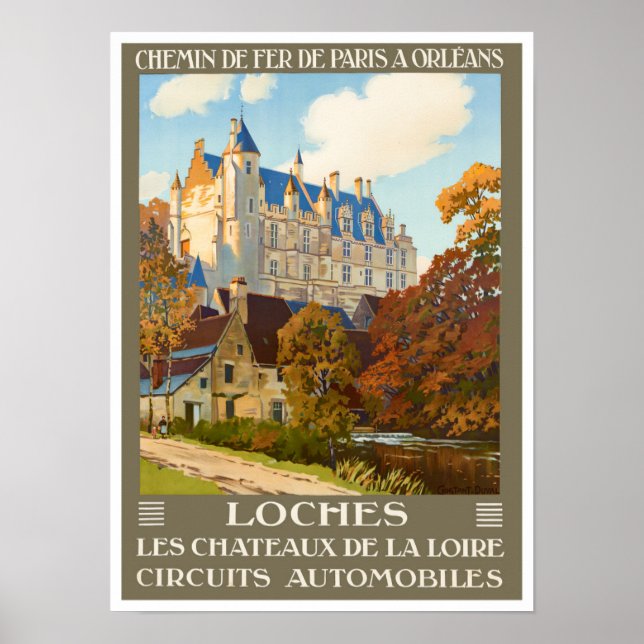 Loses France vintage travel Poster (Vorne)