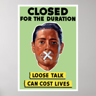 Loses Gespräch kann die Leben kosten Poster