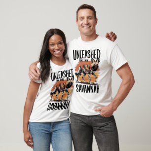 Losgelassen in der Savanne - Afrikanische Wildhund T-Shirt