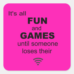 Losing WiFi Internet Sticker - Hellrosa