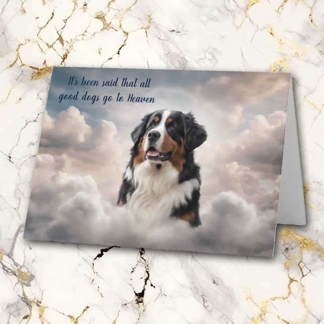 Loss des Berner Hundehund Himmel Sympathie Karte (Von Creator hochgeladen)