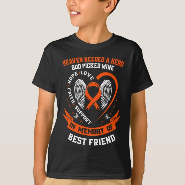 Loss In Memory Of My Best Friend Leukemia Awarenes T-Shirt (Vorderseite)