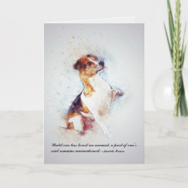 Loss of Pet Dog (Jack Russell) Custom Sympathy Karte